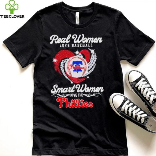 Real women love baseball smart women love the Philadelphia Phillies baseball heart logo gift hoodie, sweater, longsleeve, shirt v-neck, t-shirt