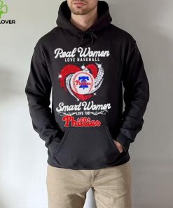 Real women love baseball smart women love the Philadelphia Phillies baseball heart logo gift hoodie, sweater, longsleeve, shirt v-neck, t-shirt