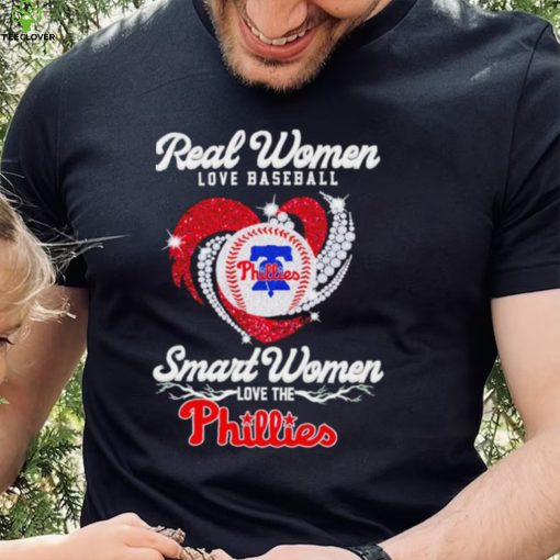 Real women love baseball smart women love the Philadelphia Phillies baseball heart logo gift hoodie, sweater, longsleeve, shirt v-neck, t-shirt