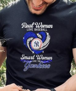 Real women love baseball smart women love the Yankess diamond 2023 shirt
