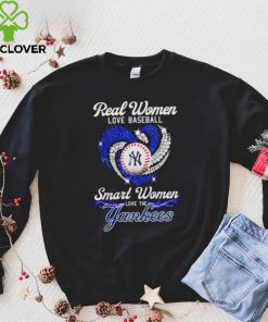 Real women love baseball smart women love the Yankess diamond 2023 shirt