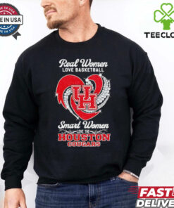 Real women love basketball smart women love the Houston Cougars shirt