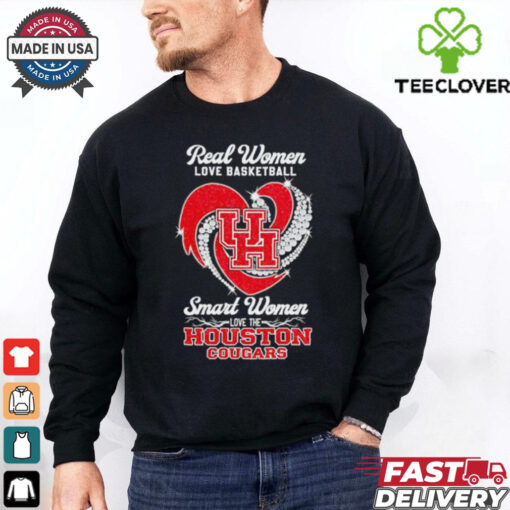 Real women love basketball smart women love the Houston Cougars shirt