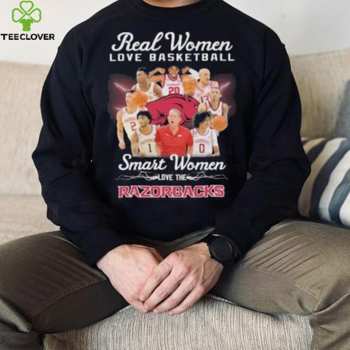 Real women love basketball smart women love the Razorbacks hoodie, sweater, longsleeve, shirt v-neck, t-shirt