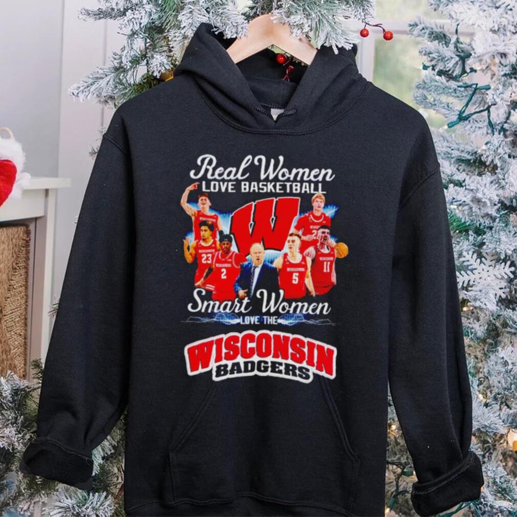 Real women love basketball smart women love the Wisconsin Badgers team 2024 shirt Real women love basketball smart women love the Wisconsin Badgers team 2024 shirt