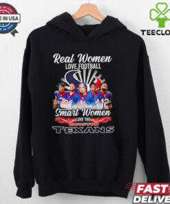 Real women love football smart women love The Houston Texans signature shirt