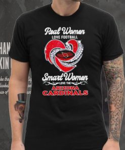 Real women love football smart women love the Arizona Cardinals football heart logo hoodie, sweater, longsleeve, shirt v-neck, t-shirt