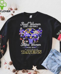 Real women love football smart women love the Baltimore Ravens players logo 2024 hoodie, sweater, longsleeve, shirt v-neck, t-shirt