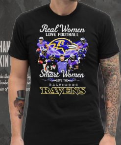 Real women love football smart women love the Baltimore Ravens players logo 2024 hoodie, sweater, longsleeve, shirt v-neck, t-shirt