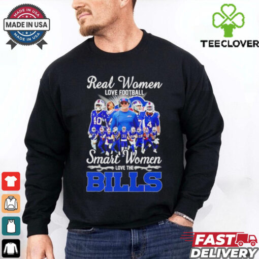 Real women love football smart women love the Buffalo Bills shirt