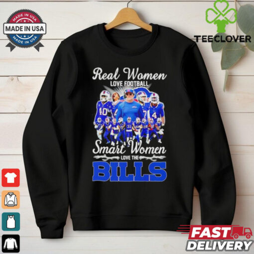 Real women love football smart women love the Buffalo Bills shirt
