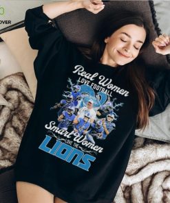 Real women love football smart women love the Detroit Lions hearts diamond signatures 2024 shirt