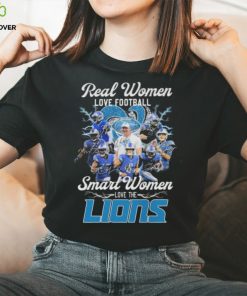 Real women love football smart women love the Detroit Lions hearts diamond signatures 2024 hoodie, sweater, longsleeve, shirt v-neck, t-shirt