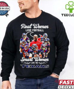 Real women love football smart women love the Houston Texans 2024 shirt