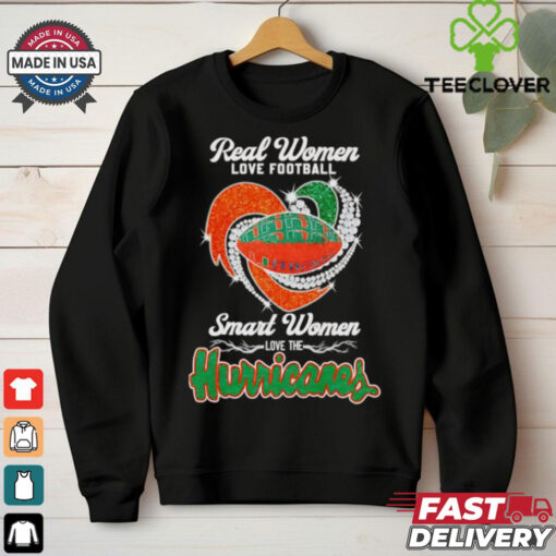 Real women love football smart women love the Hurricanes shirt