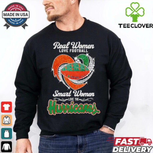 Real women love football smart women love the Hurricanes shirt