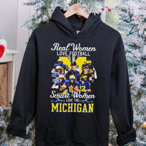 Real women love football smart women love the Michigan players logo 2024 hoodie, sweater, longsleeve, shirt v-neck, t-shirt