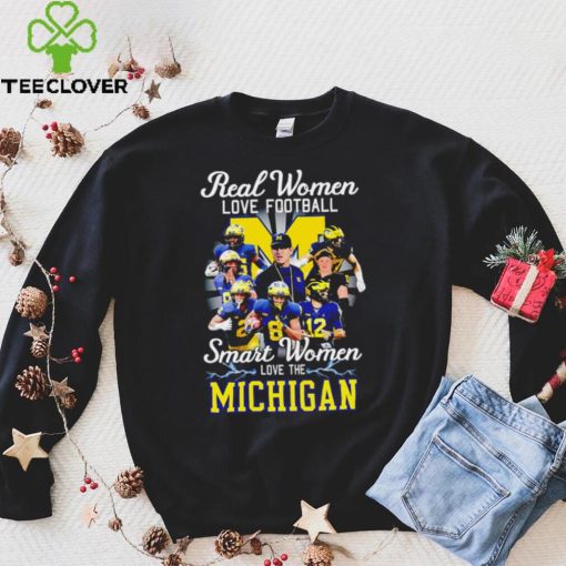 Real women love football smart women love the Michigan players logo 2024 hoodie, sweater, longsleeve, shirt v-neck, t-shirt