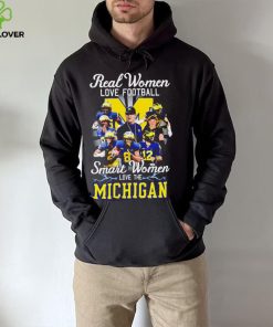 Real women love football smart women love the Michigan players logo 2024 hoodie, sweater, longsleeve, shirt v-neck, t-shirt