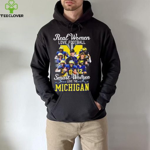 Real women love football smart women love the Michigan players logo 2024 hoodie, sweater, longsleeve, shirt v-neck, t-shirt