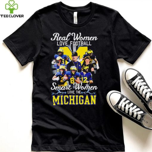 Real women love football smart women love the Michigan players logo 2024 hoodie, sweater, longsleeve, shirt v-neck, t-shirt