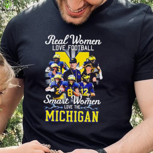 Real women love football smart women love the Michigan players logo 2024 hoodie, sweater, longsleeve, shirt v-neck, t-shirt