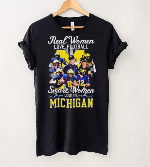 Real women love football smart women love the Michigan players logo 2024 hoodie, sweater, longsleeve, shirt v-neck, t-shirt