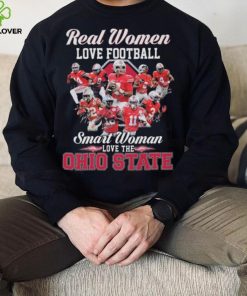 Real women love football smart women love the Ohio State Buckeyes signatures 2023 shirt