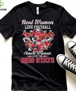 Real women love football smart women love the Ohio State Buckeyes signatures 2023 shirt