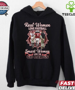 Real women love football smart wonmen love the go dawgs shirt