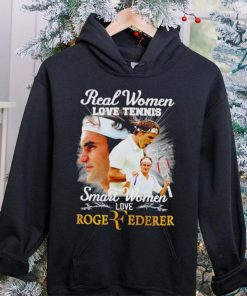Real women love tennis smart women love Roger Federer signature shirt