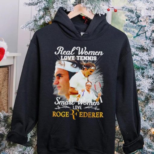 Real women love tennis smart women love Roger Federer signature shirt