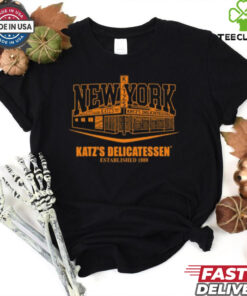 Rebecca Chasen Wearing Knicks X Katz’S Delicatessen Unisex T Shirt