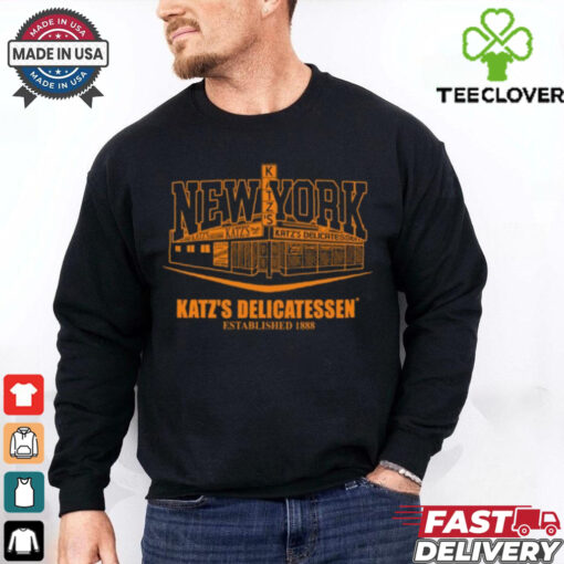 Rebecca Chasen Wearing Knicks X Katz’S Delicatessen Unisex T Shirt