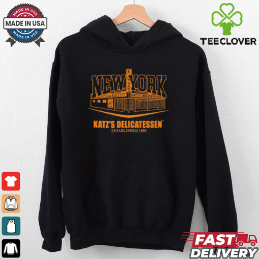 Rebecca Chasen Wearing Knicks X Katz’S Delicatessen Unisex T Shirt