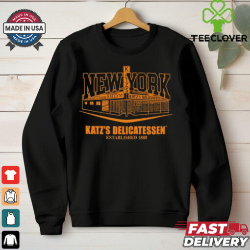 Rebecca Chasen Wearing Knicks X Katz’S Delicatessen Unisex T Shirt