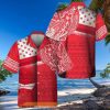 Red Aloha Budweiser Beer Funny Hawaiian Shirt Polynesian Pattern