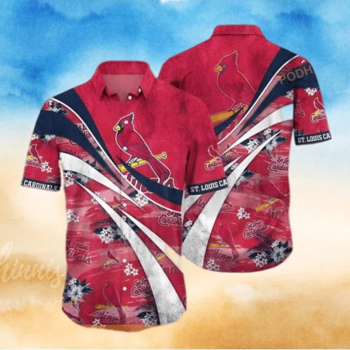 Red Aloha MLB St  Louis Cardinals Funny Hawaiian Shirt Best Beach Gift