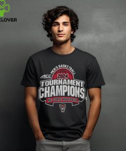 Red And White Shop Nc State Wolfpack Red 2024 Acc Men'S Basketball Champions T Shirt