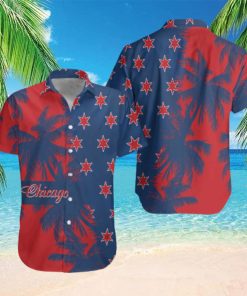 Red Blue Chicago Hawaiian Shirt