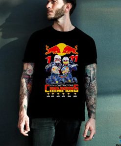 Red Bull Max Verstappen and Sergio Perez 6th Constructors’ Champions signature 2023 tee shirt 2 Red Bull Max Verstappen and Sergio Perez 6th Constructors’ Champions signature 2023 tee shirt