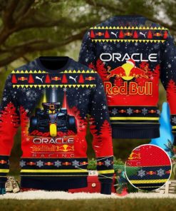 Red Bull Racing 3D Ugly Christmas Sweater 2023