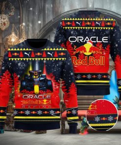Red Bull Racing 3D Ugly Christmas Sweater 2023