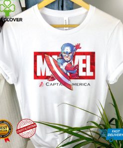 Red Captain America T Shirt Kids