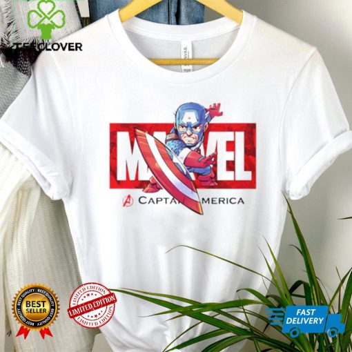 Red Captain America T Shirt Kids