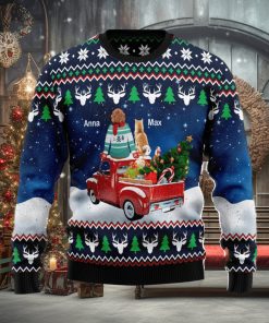 Red Car Dog Owner Merry Xmas Ugly Christmas Sweater Men And Women Christmas Gift