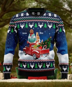 Red Car Dog Owner Merry Xmas Ugly Christmas Sweater Men And Women Christmas Gift