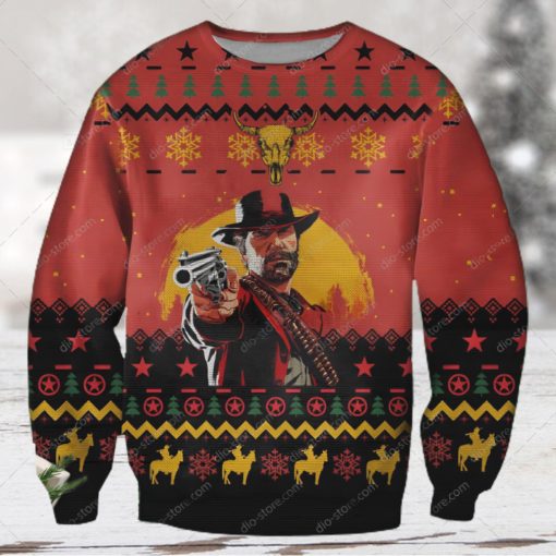 Red Dead Redemption Ugly Christmas Sweater 3D Shirt