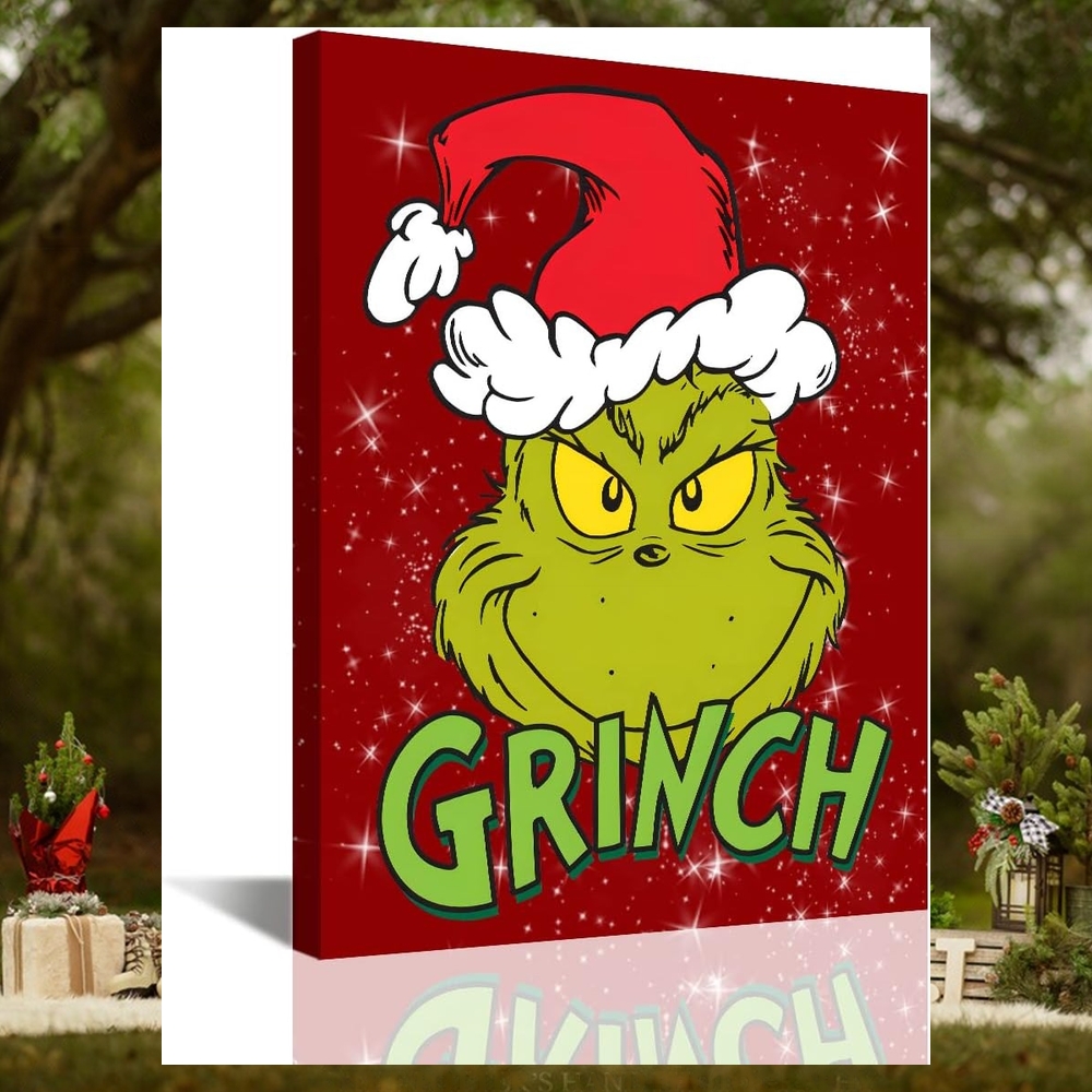 Red Fun Cute Grinch Themed Xmas Holiday Kids Wall Art Grinch Christmas Canvas Prints Rustic Artwork Christmas Tree Poster Red Fun Cute Grinch Themed Xmas Holiday Kids Wall Art Grinch Christmas Canvas Prints Rustic Artwork Christmas Tree Poster