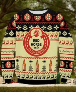 Red Horse Beer Extra Strong Ugly Christmas Sweater Gift For Men And Women